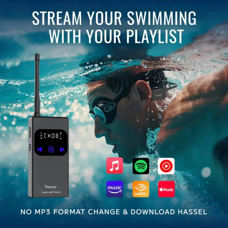 Swim Music Headphone Bluetooth | W25 Waterproof Headset Swimcore