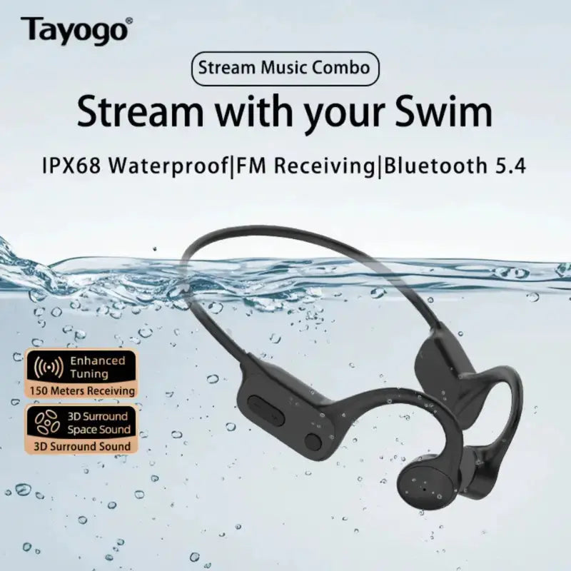 Swim Music Headphone Bluetooth | W25 Waterproof Headset Swimcore
