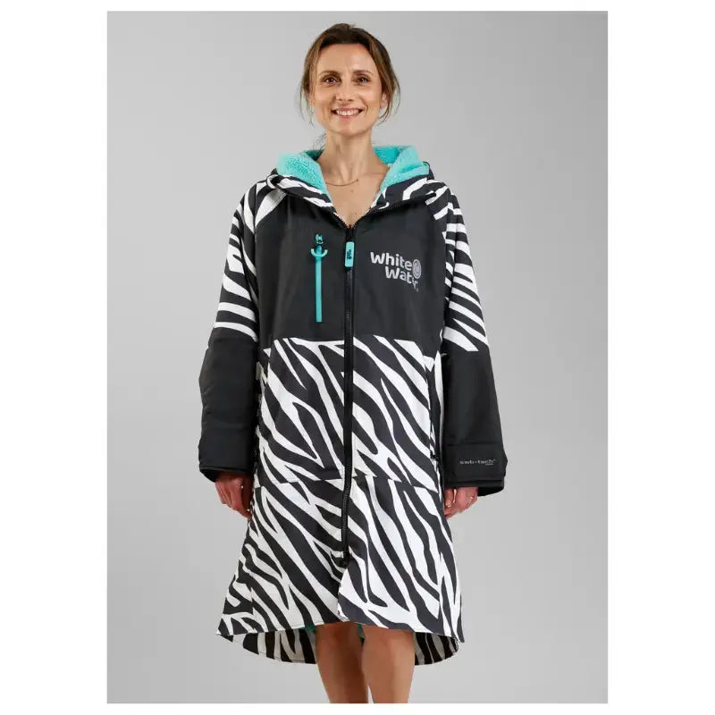 Swimming Robe Adult Unisex | Zebra Print Swim Robe Swimcore