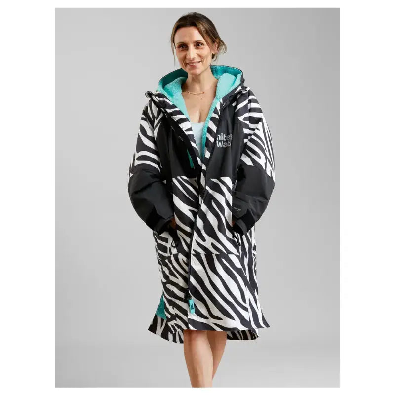 Swimming Robe Adult Unisex | Zebra Print Swim Robe Swimcore