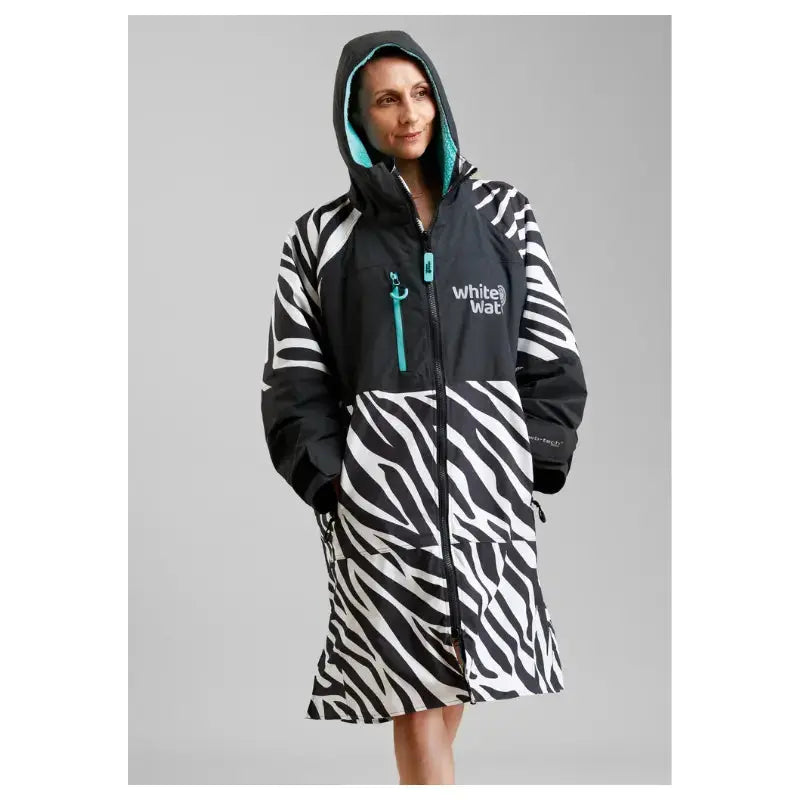 Swimming Robe Adult Unisex | Zebra Print Swim Robe Swimcore