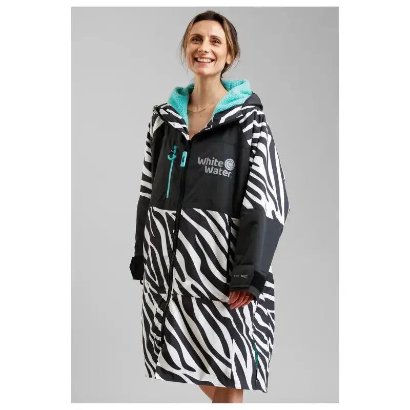 Swimming Robe Adult Unisex | Zebra Print Swim Robe Swimcore