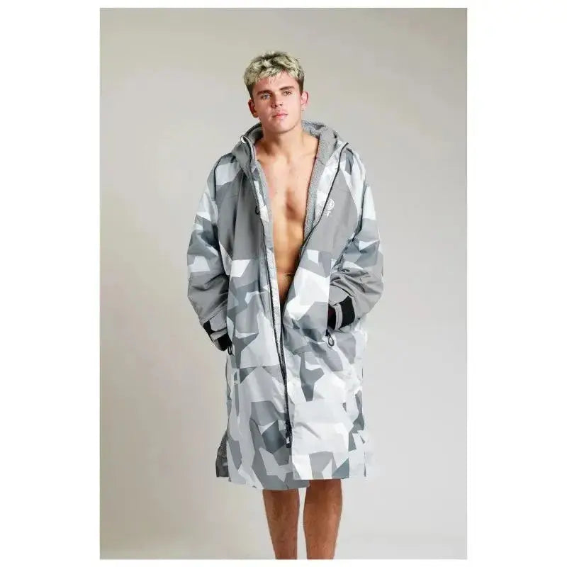 Swimming Robe Arctic Camo | Adults Hard Shell Robe Swimcore