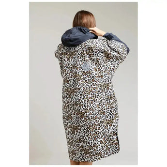 Swimming Robe Leopard Print | Adults Unisex Hard Shell Robe Swimcore