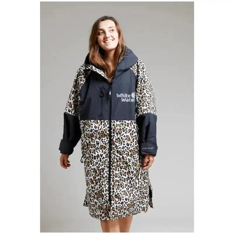 Swimming Robe Leopard Print | Adults Unisex Hard Shell Robe Swimcore