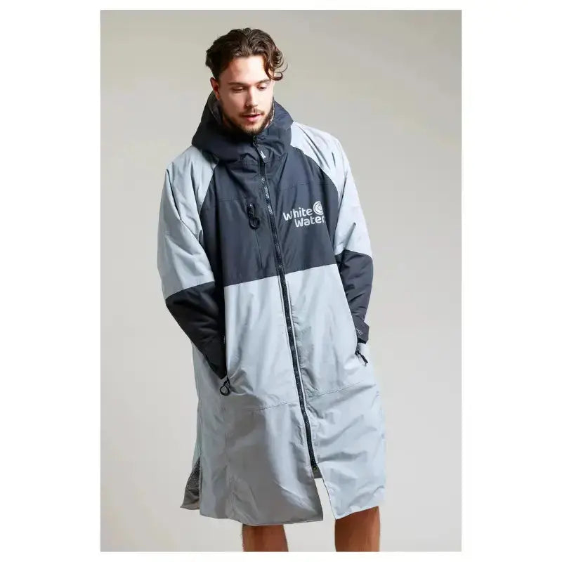 Swimming Robe Steel Grey | Adults Unisex Hard Shell Robe Swimcore