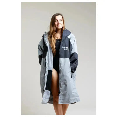 Swimming Robe Steel Grey | Adults Unisex Hard Shell Robe Swimcore