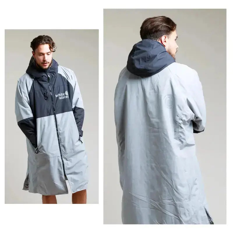 Swimming Robe Steel Grey | Adults Unisex Hard Shell Robe Swimcore