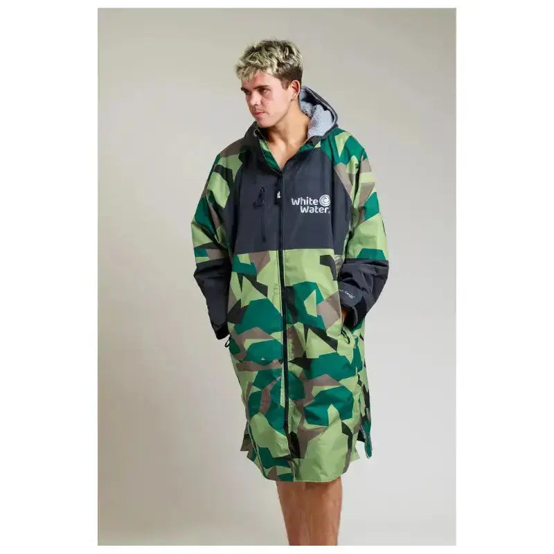 Smiwing Robe Swimming Robe Unisex Camo | Adults Hard Shell Post Swim Robe – Swimcore