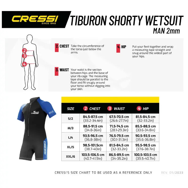Tiburon Man Shorty 2 mm | Cressi Men&
