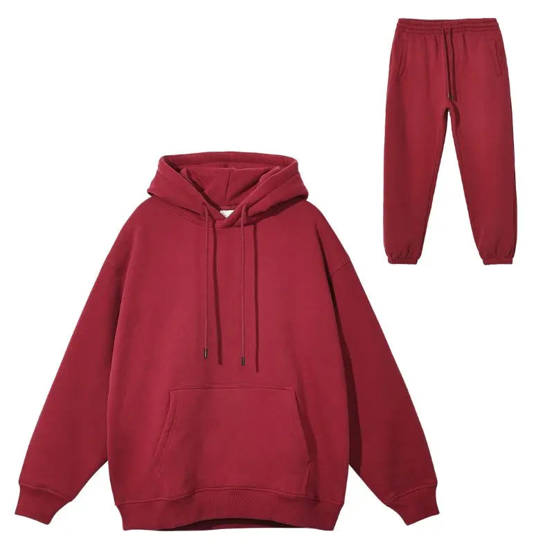 Unisex Fleece Athletic Set | Men Women Tracksuit Set Swimcore