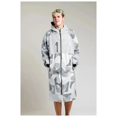 Unisex Post Swimming Robes | Soft Shell Arctic Camo Robe Swimcore