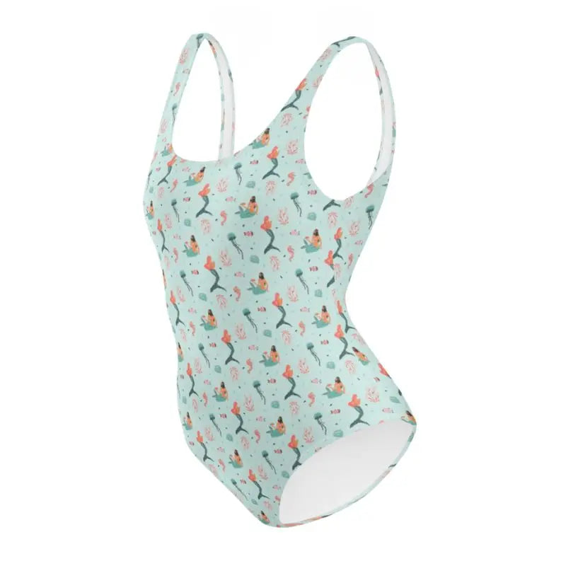 Vintage Swimsuit One-Piece | Sea Mermaid Swimsuit Swimcore