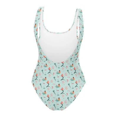 Vintage Swimsuit One-Piece | Sea Mermaid Swimsuit Swimcore