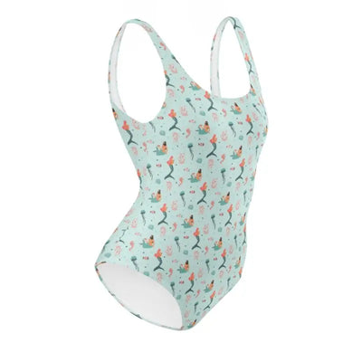 Vintage Swimsuit One-Piece | Sea Mermaid Swimsuit Swimcore