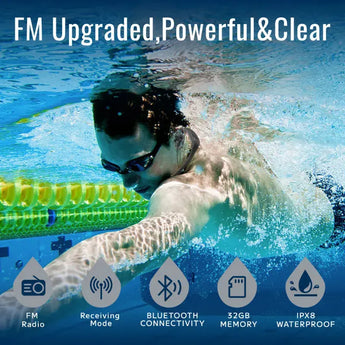 Waterproof Swimming Music Earbuds | W18 Bluetooth Swim Earbuds Swimcore