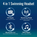 Waterproof Swimming Music Earbuds | W18 Bluetooth Swim Earbuds Swimcore