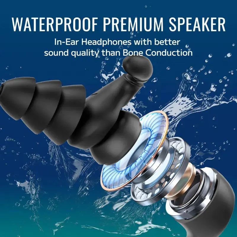 Waterproof Swimming Music Earbuds | W18 Bluetooth Swim Earbuds Swimcore