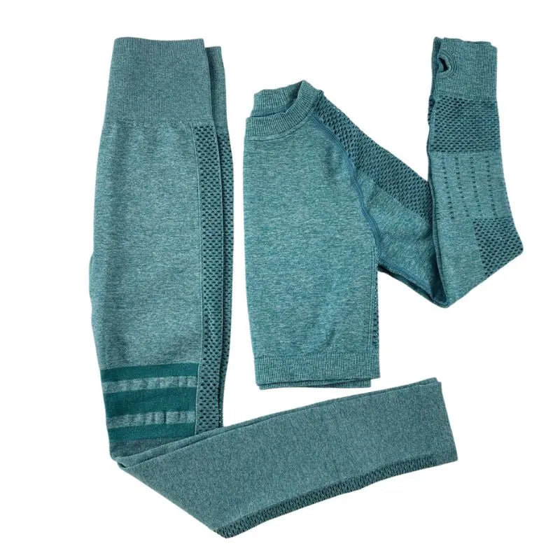 Women Cropped Top Set | Yoga Gym Women&