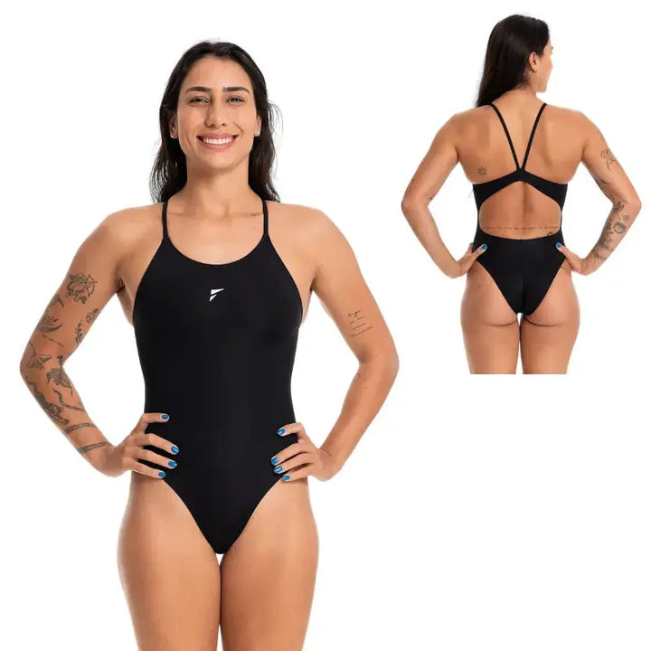 Women Training Pool Swimsuit | MSOL Professional Girl Swimwear Swimcore