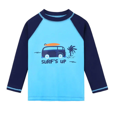 Long Sleeve Cartoon Swimwear for Toddlers