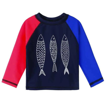 Long Sleeve Cartoon Swimwear for Toddlers