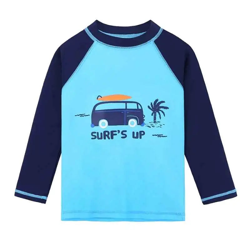 Long Sleeve Cartoon Swimwear for Toddlers