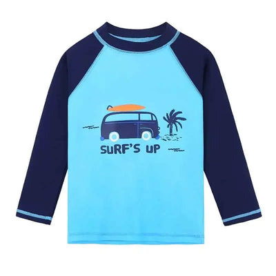 Long Sleeve Cartoon Swimwear for Toddlers