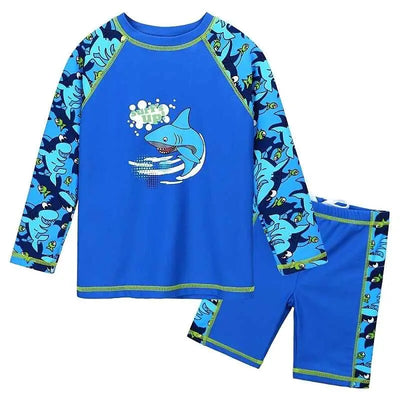 Long Sleeve Cartoon Swimwear for Toddlers