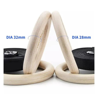 Calisthenics Wooded Gym Rings | Wooden Gymnastic Rings Swimcore
