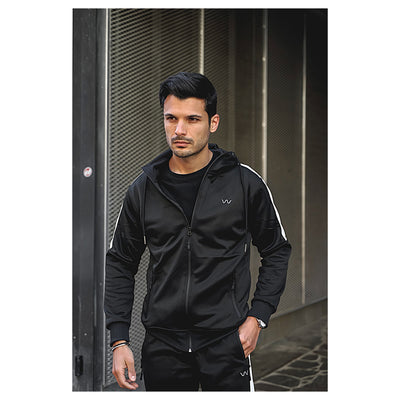 East London Tracksuit | Men's 2 Pieces Black Tracksuit Swimcore