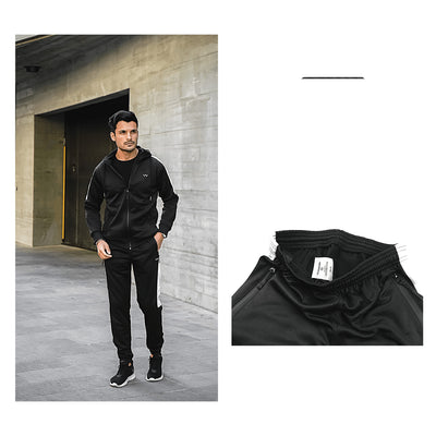 East London Tracksuit | Men's 2 Pieces Black Tracksuit Swimcore