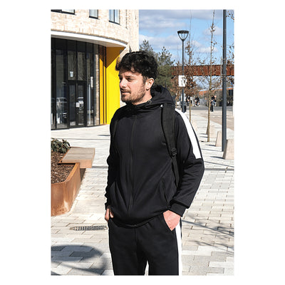 East London Tracksuit | Men's 2 Pieces Black Tracksuit Swimcore