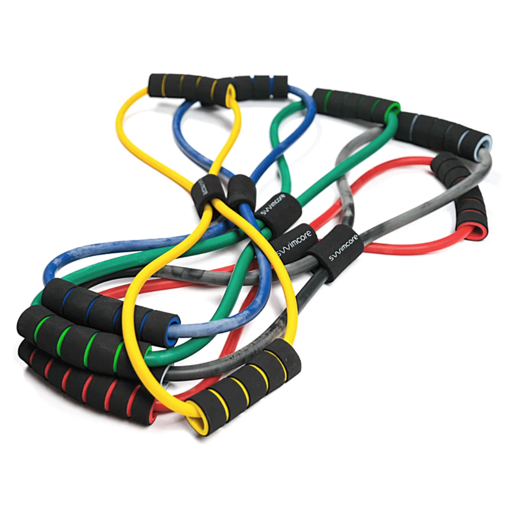 Figure 8 Resistance Bands Ganzkörpertraining – 46 X 11,5 Cm, Rutschfeste Griffe, Rosa/lila, Für Haltungsverbesserung & Kraft Figure 8 Resistance Bands Ganzkörpertraining – 46 X 11,5 Cm, Rutschfeste Griffe, Rosa/lila, Für Haltungsverbesserung & Kraft