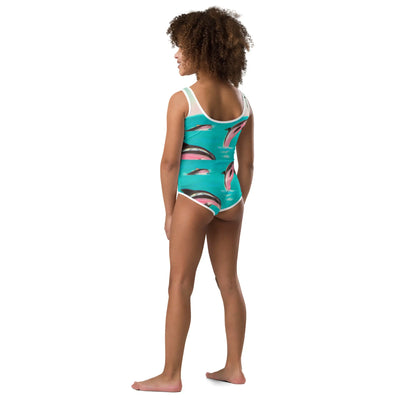 Girls Swimsuit Designs | All-Over Print Kids Swimsuit Swimcore