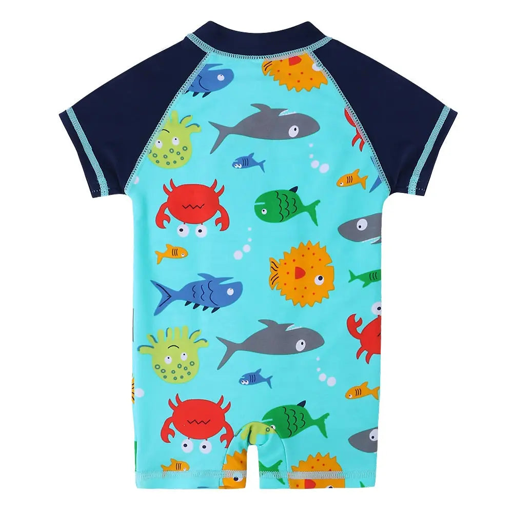 Kid Boys Swimsuit Wetsuits | 0-6 yo Kids Baby Swimwear Swimcore
