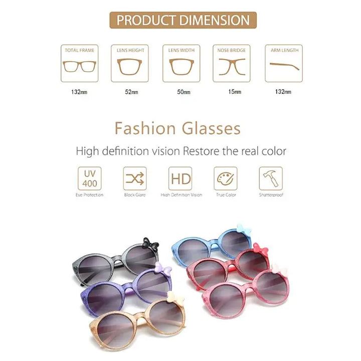 Kids Sunglasses UV Protection | Sunglasses Minnie Bow Swimcore