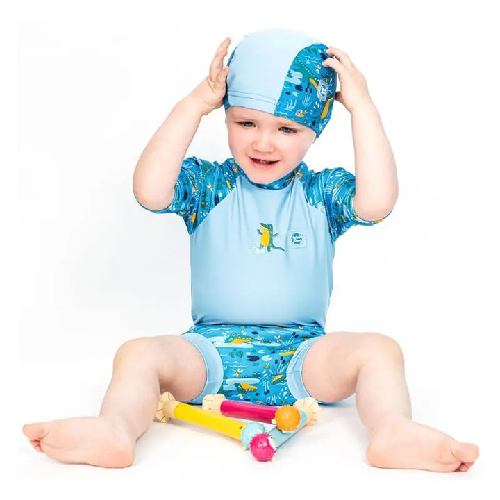 Kids Swim Hats Little Ducks &amp; Hidden Treasure | Double Pack Swimcore