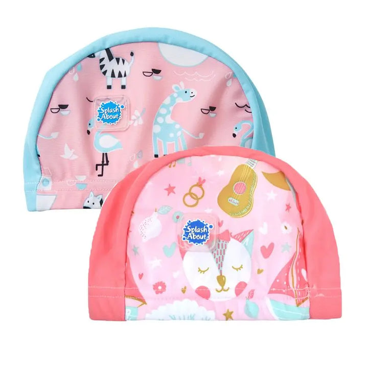 Kids Swim Hats Little Ducks &amp; Hidden Treasure | Double Pack Swimcore