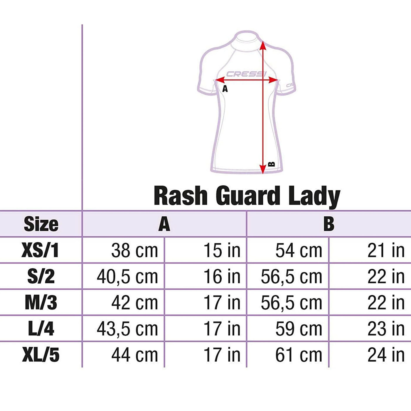 Long Sleeves Rashguard LADY | Cressi Cressi