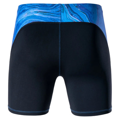 MY KILOMETRE Swimming Trunks For Men Square Leg Athletic Swim Jammers Printed Durable Splice Team Training Swimsuit Size S-4XL Swimcore