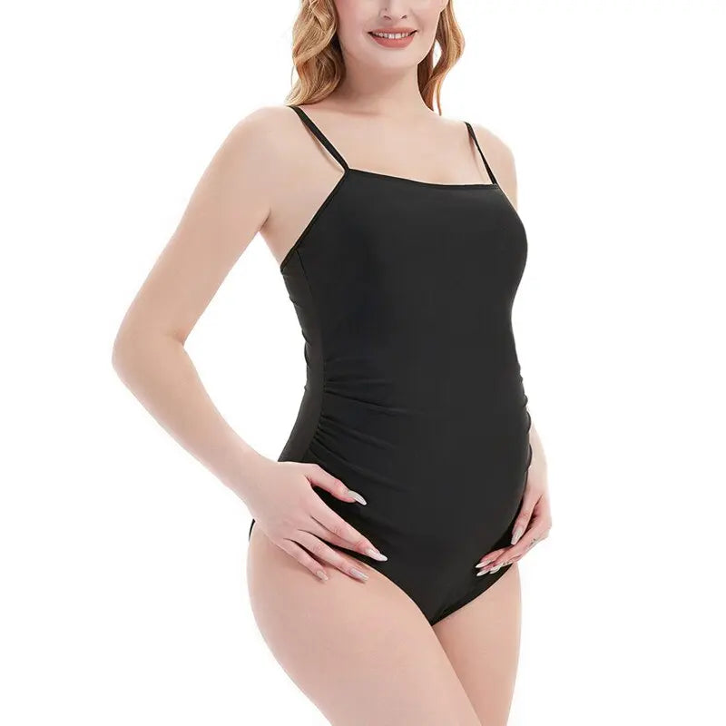 Maternity Swimwear | One-piece  Ruched Side Swimming Suit Swimcore