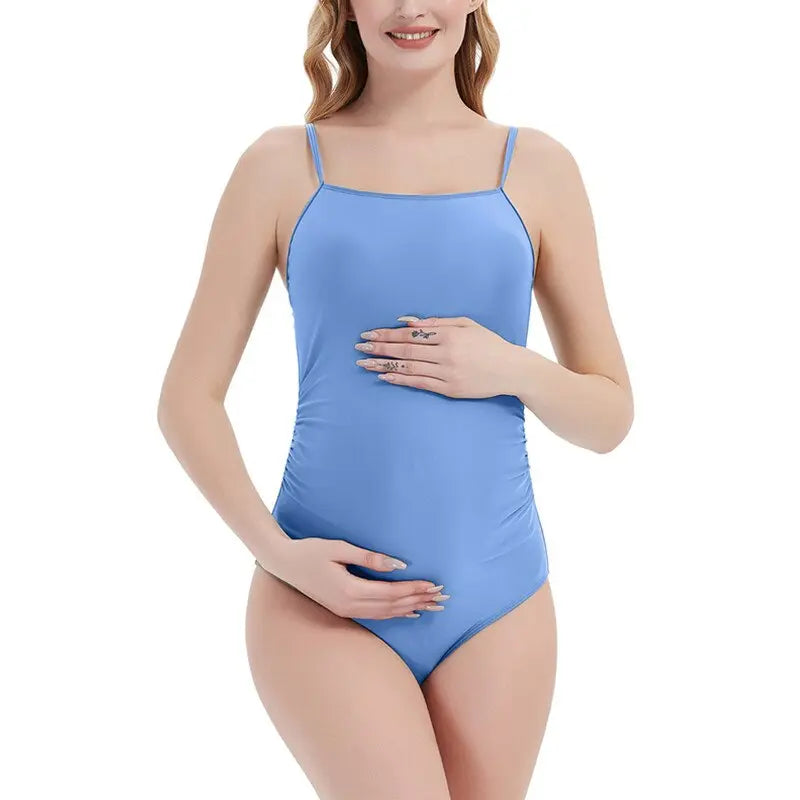 Maternity Swimwear | One-piece  Ruched Side Swimming Suit Swimcore