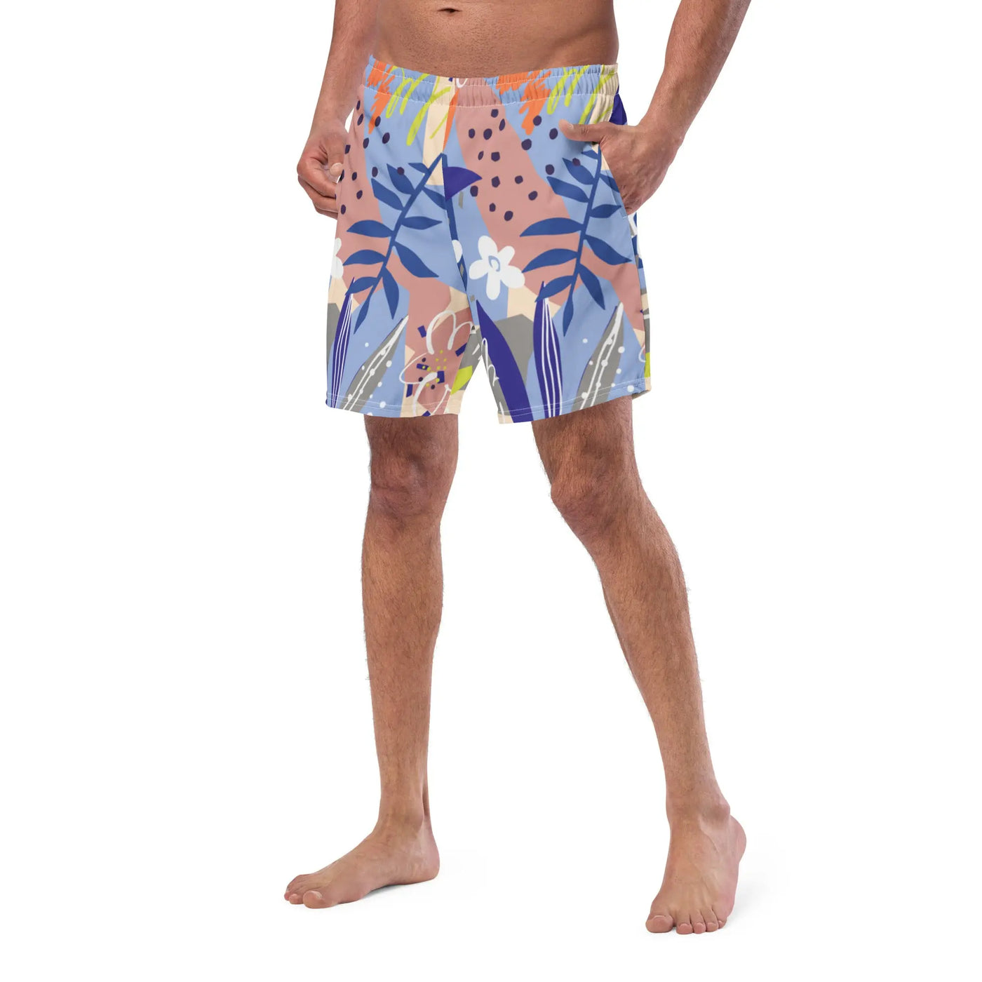 Men Swim Trunks Design | Flowers Design Swimsuit Swimcore