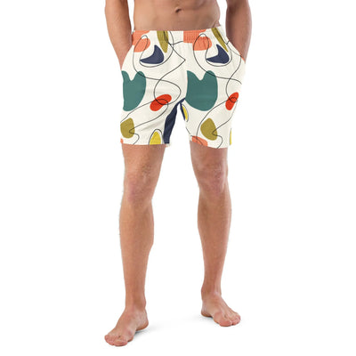 Men Swim Trunks Design | Geometric Design Swimsuit Swimcore