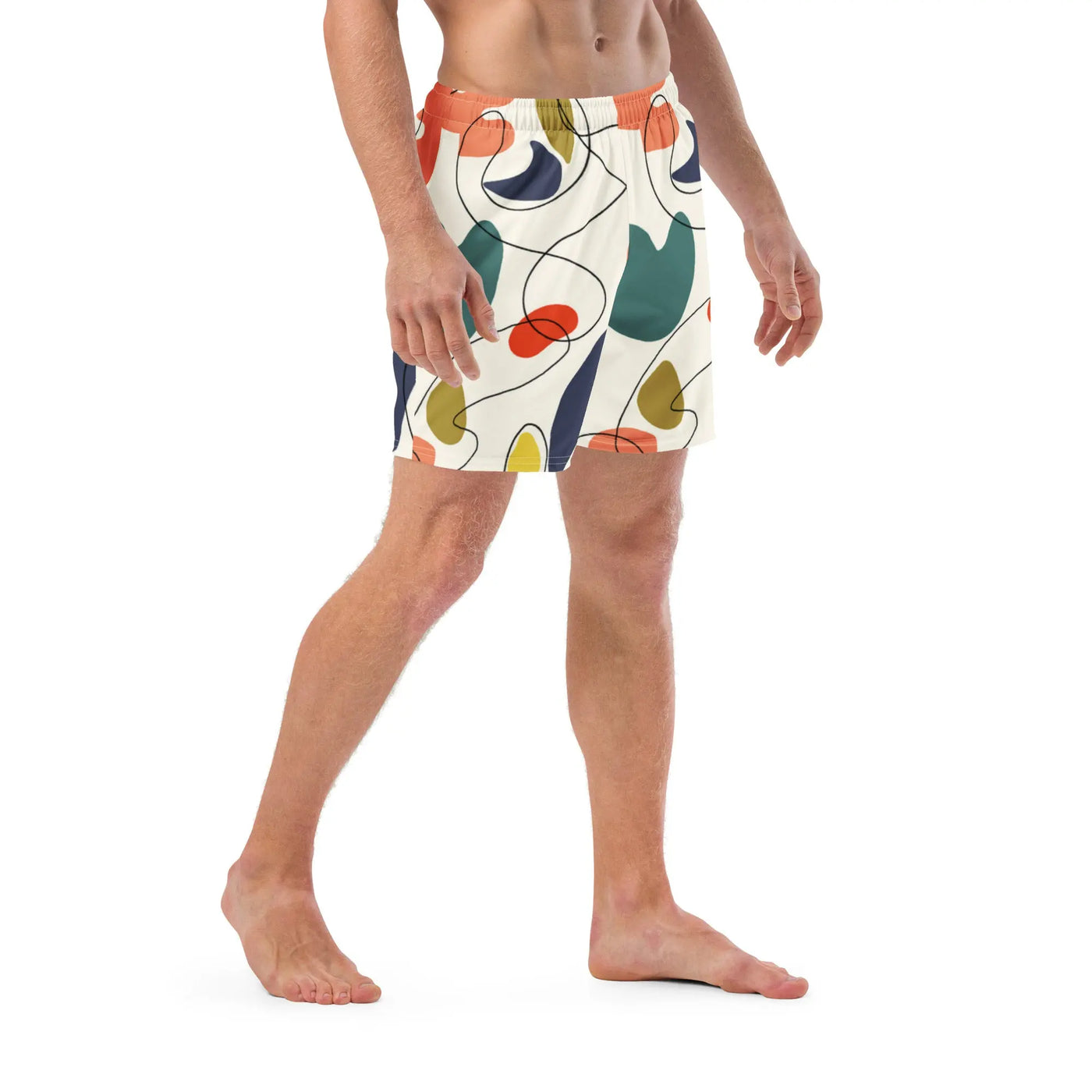 Men Swim Trunks Design | Geometric Design Swimsuit Swimcore