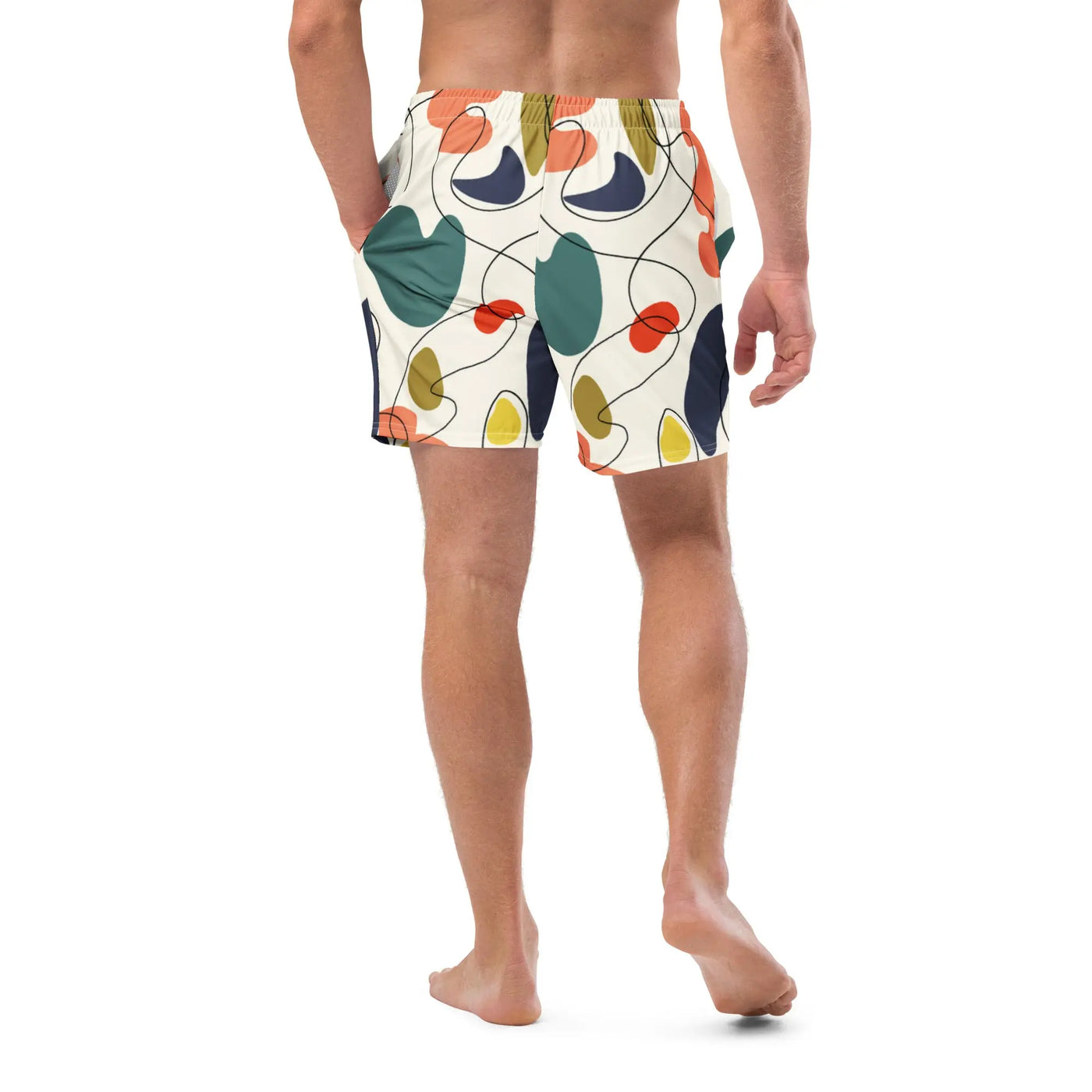 Men Swim Trunks Design | Geometric Design Swimsuit Swimcore