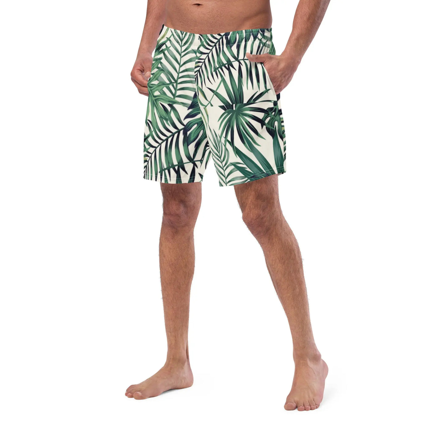 Men Swim Trunks Design | Leaves Prints Design Swimsuit Swimcore