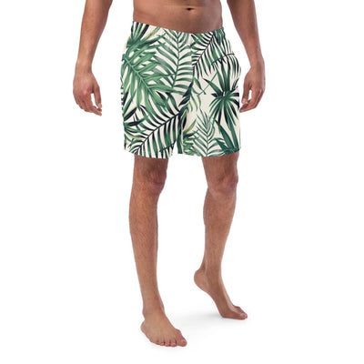 Men Swim Trunks Design | Leaves Prints Design Swimsuit Swimcore