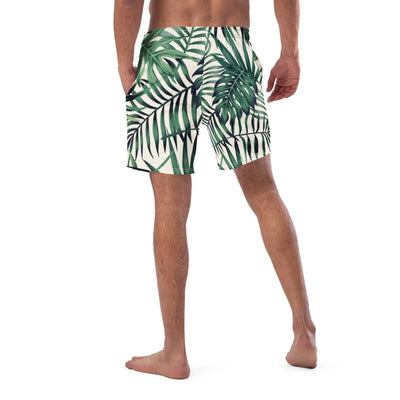 Men Swim Trunks Design | Leaves Prints Design Swimsuit Swimcore